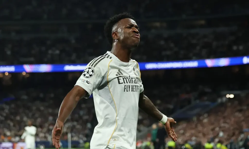 Vini Jr brilha e ajuda Real a despachar Benfica na Liga dos Campeões