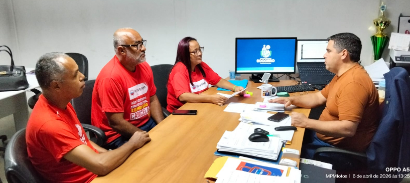Sindsocorro reúne-se com Secretário de Administração para cobrar avanços na pauta da categoria