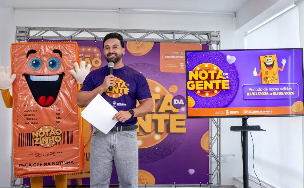 Sorteio do Programa Nota da Gente será realizado no dia 9 de junho 