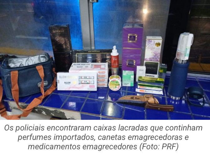 PRF apreende carga de canetas emagrecedoras e creme à base de cannabis